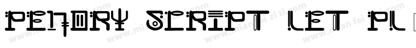 Pendry Script Let Pl字体转换